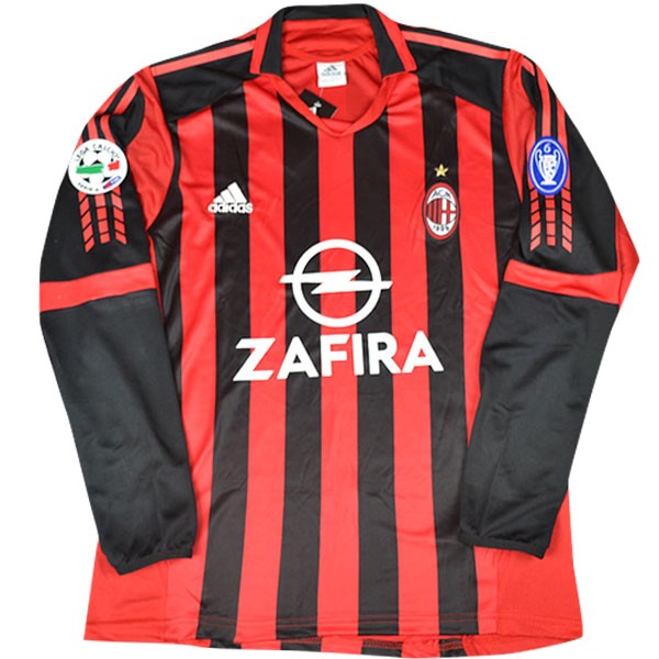 Camiseta Milan Primera equipación ML Retro 2005/06 Rojo